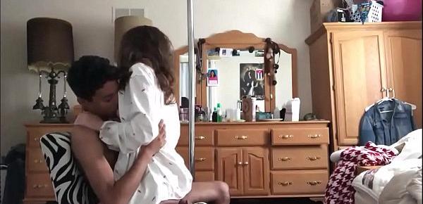  Amateur petite teen riding creampie